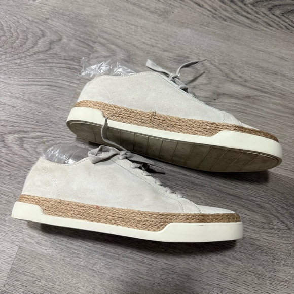 Vince Jadon Suede Espadrille Sneakers Leather Size 35.5 US 5.5 - Picture 5 of 9